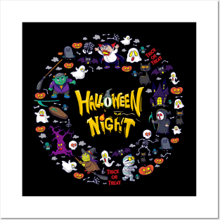 Halloween Night Posters and Art